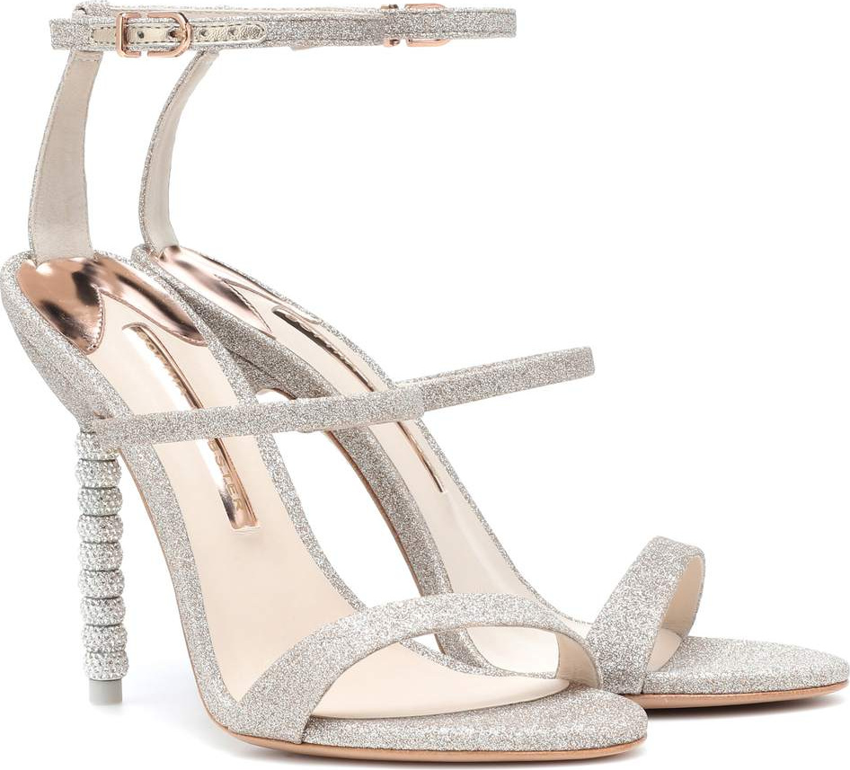 Sophia Webster Rosalind crystal-embellished glitter sandals