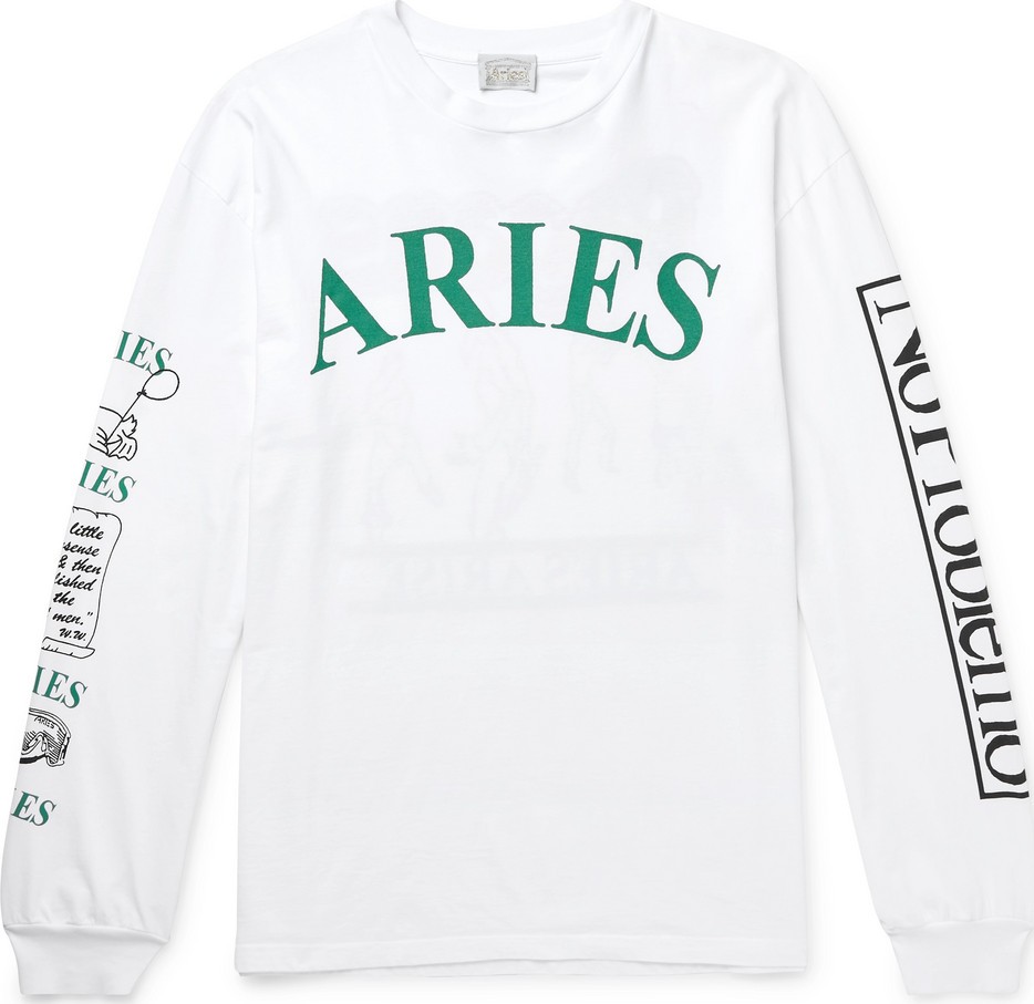 Aries Printed Cotton-Jersey T-Shirt