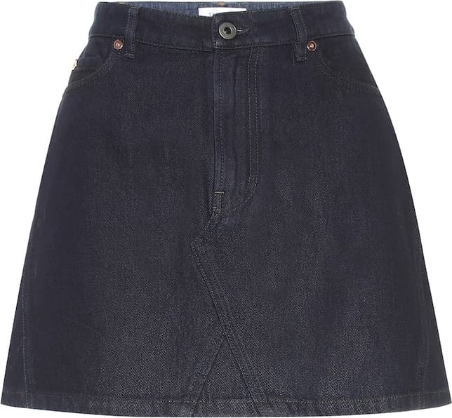 Valentino VLOGO high-rise denim miniskirt