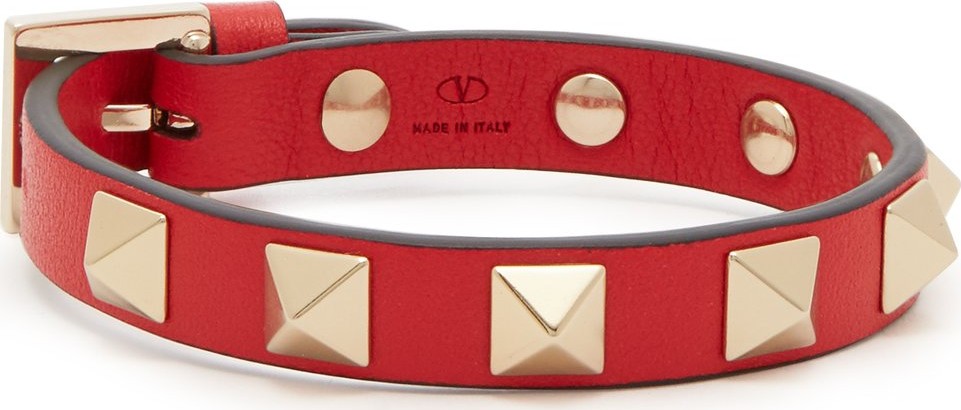 Valentino Rockstud leather bracelet