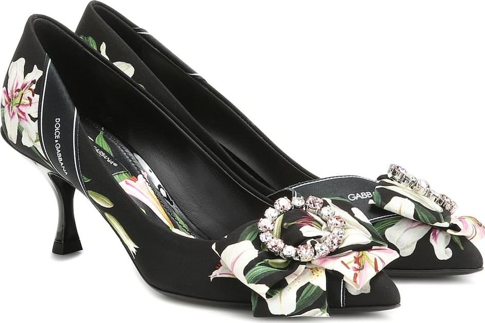 Dolce & Gabbana Floral canvas pumps