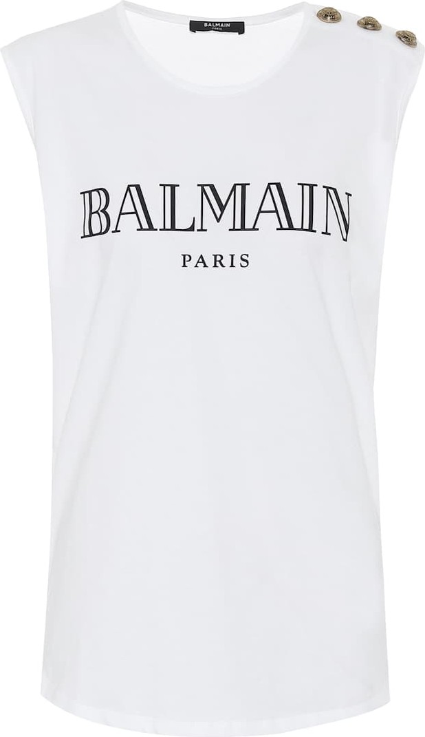 Balmain Cotton tank top