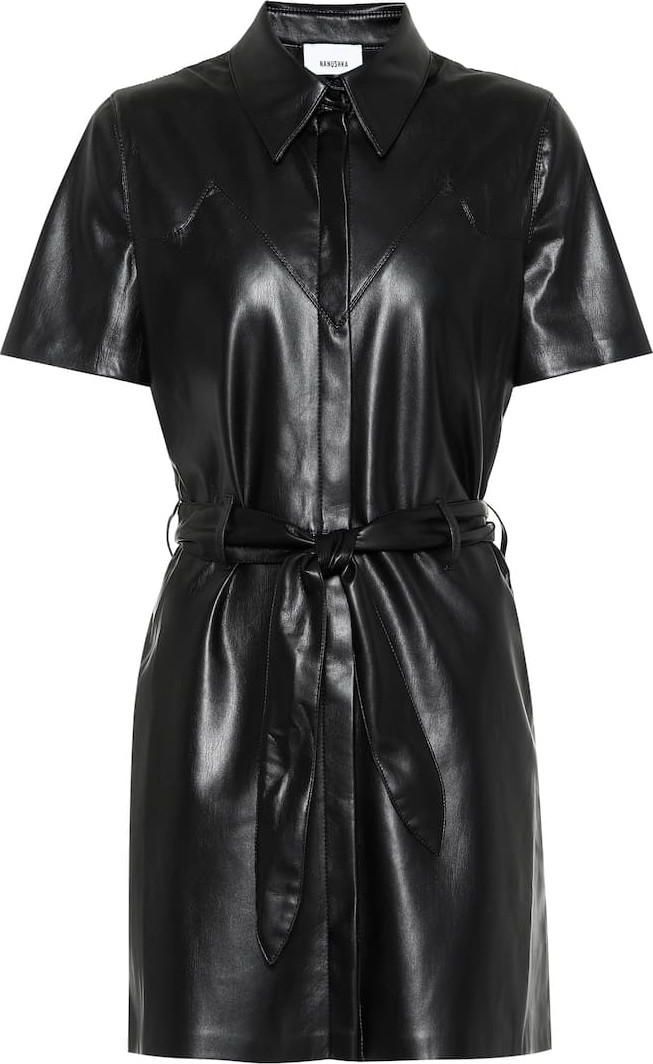 Nanushka Roberta faux leather minidress