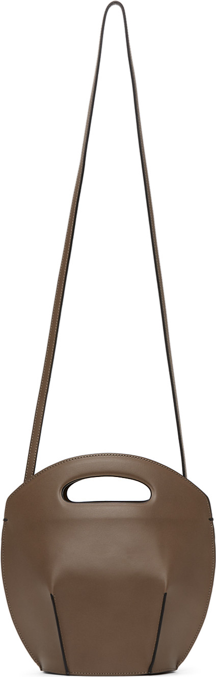 Low Classic Taupe Bucket Shoulder Bag