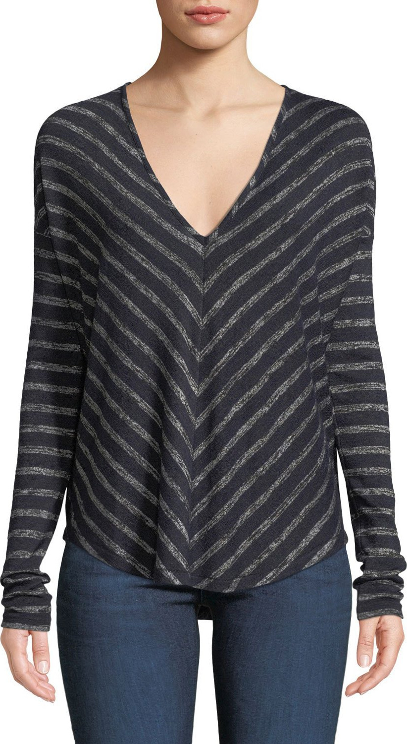 Rag & Bone Hudson Striped Long-Sleeve T-Shirt