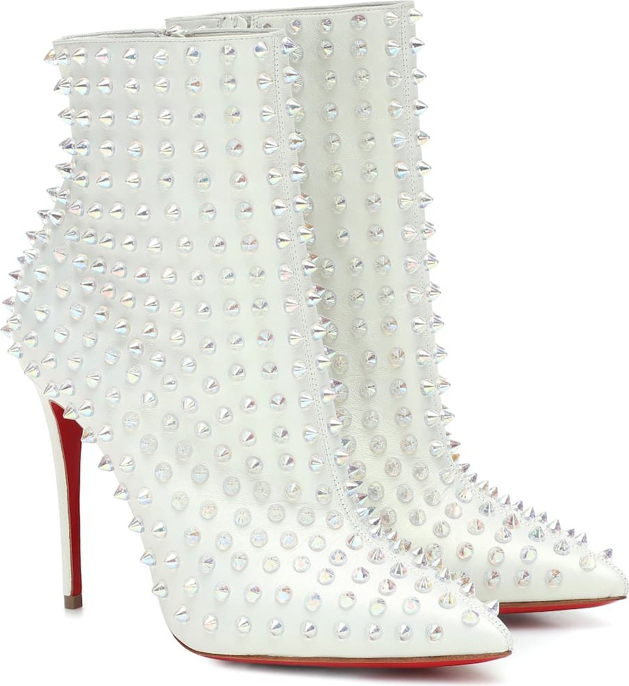 Christian Louboutin Exclusive to Mytheresa – Snakilta 100 leather ankle boots