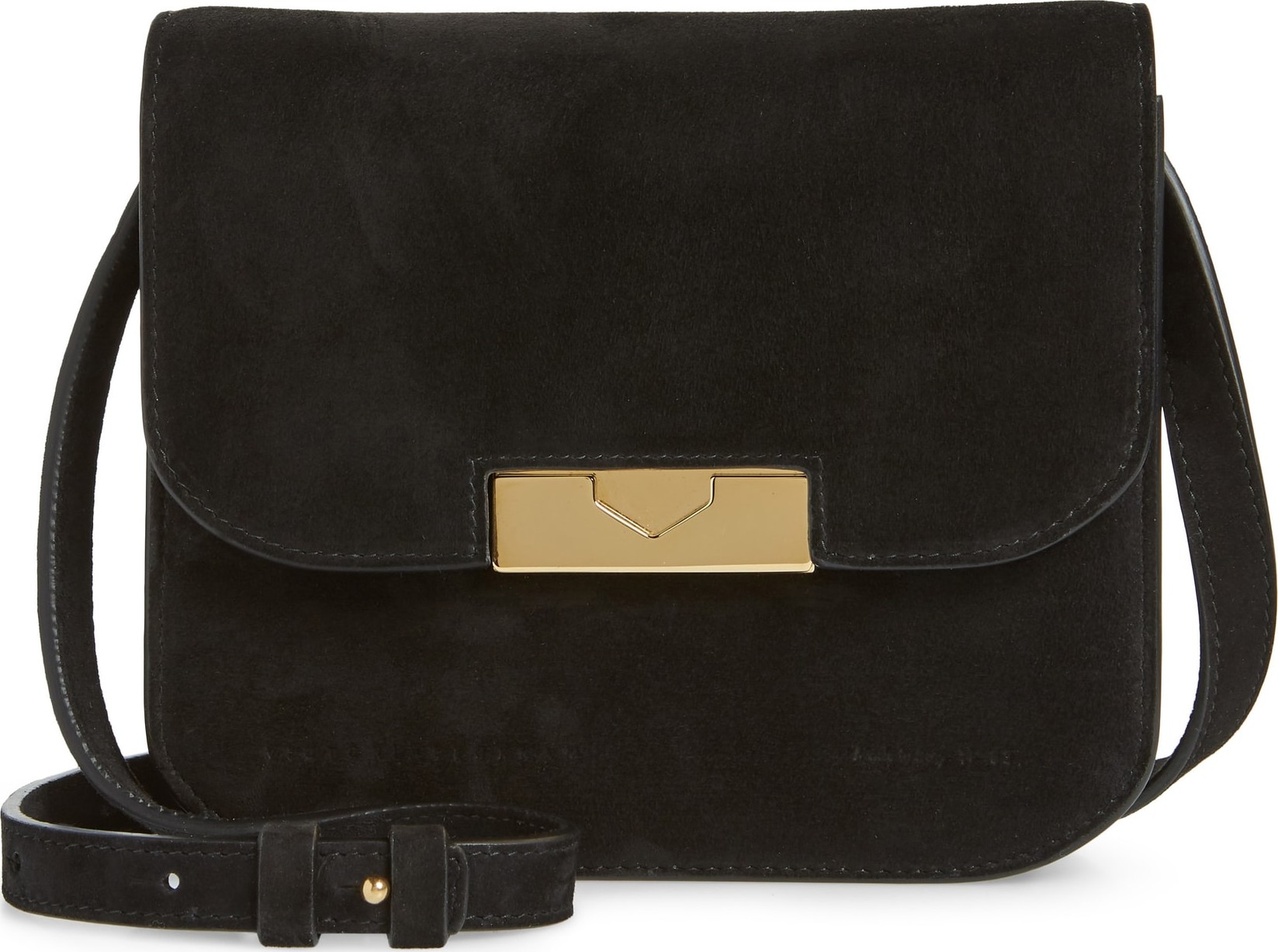 Victoria Beckham Eva Calfskin Suede Shoulder Bag