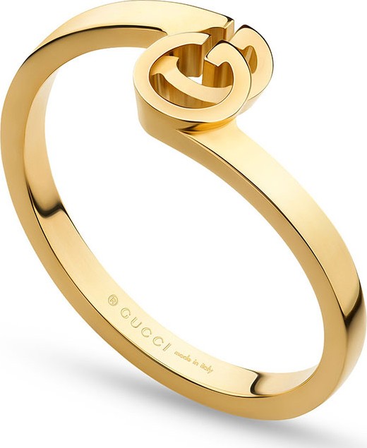 Gucci Running G Stacking Ring in 18K Yellow Gold, Size 6.25