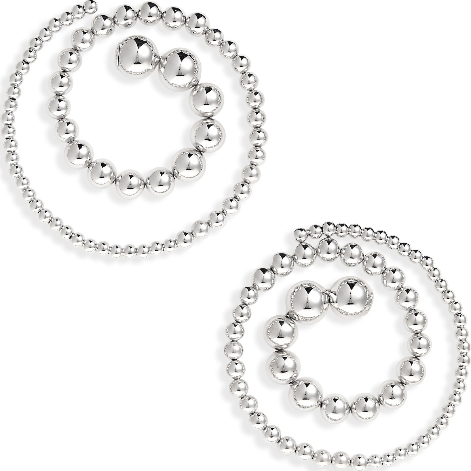 Y/Project Spiral Ball Chain Earrings