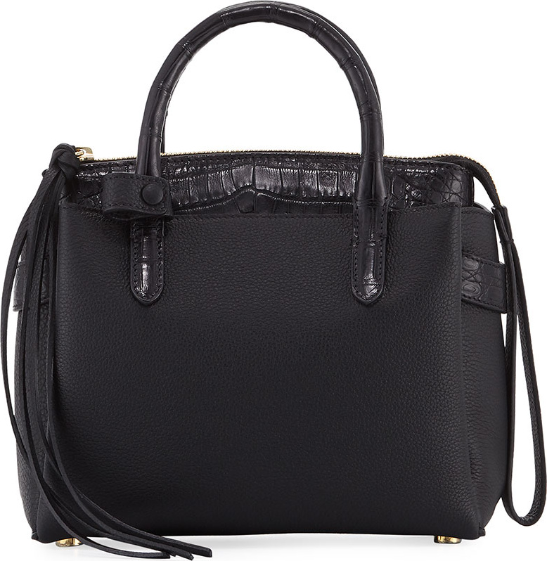 Nancy Gonzalez Cristy Mini Crocodile/Leather Tote Bag