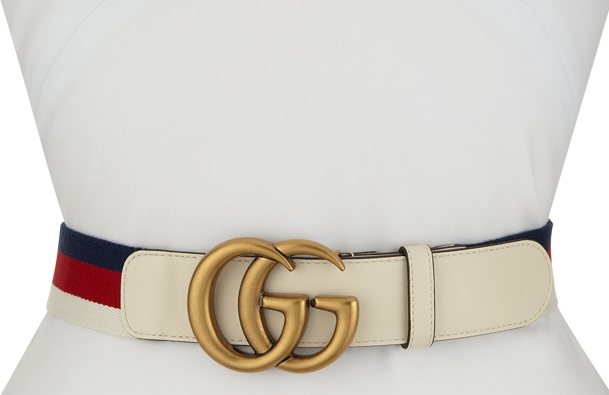Gucci GG Marmont Web Belt
