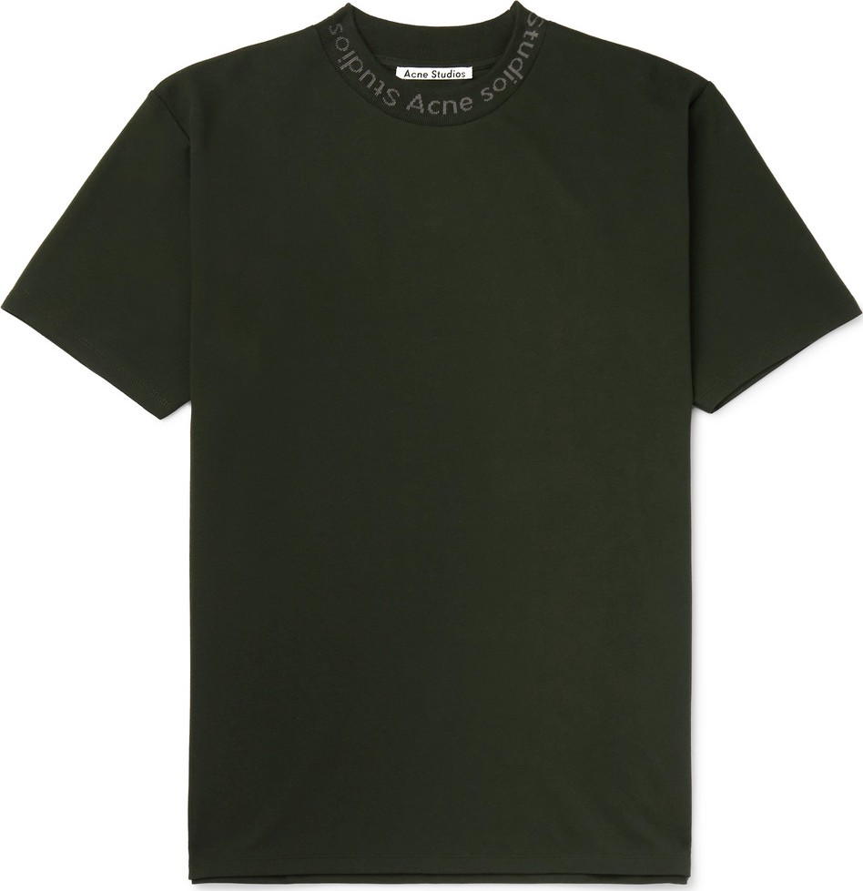 Acne Studios Navid Logo-Print Stretch-Jersey T-Shirt