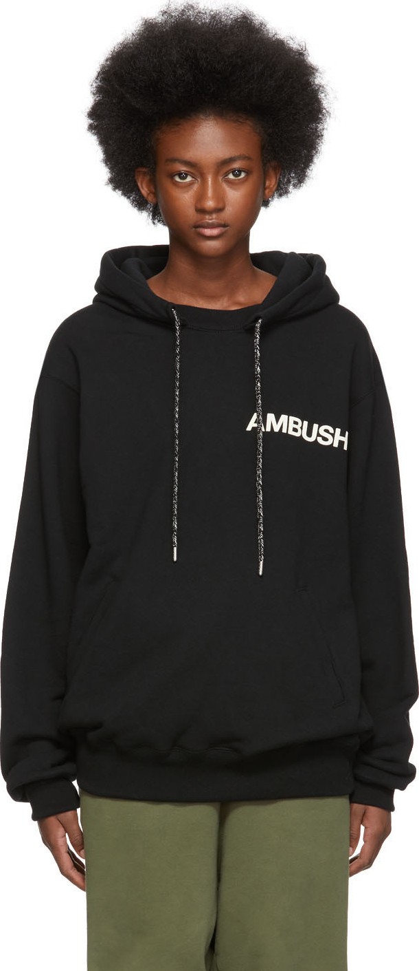 Ambush SSENSE Exclusive Black Logo Hoodie