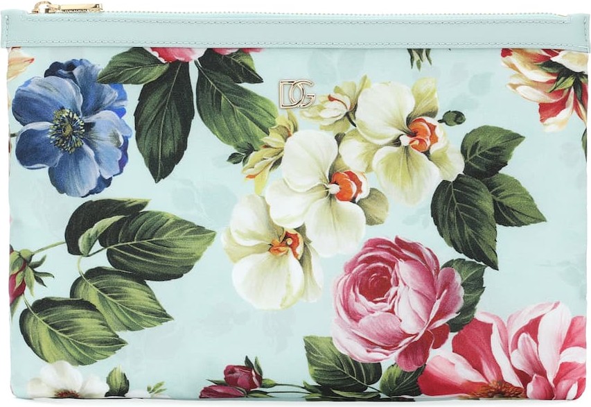 Dolce & Gabbana Floral nylon pouch