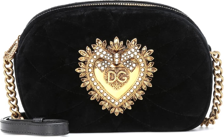 Dolce & Gabbana Devotion Camera velvet shoulder bag