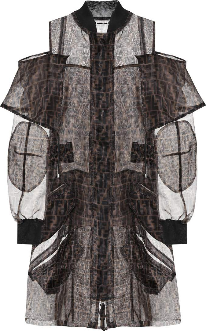 Fendi Logo organza jacket