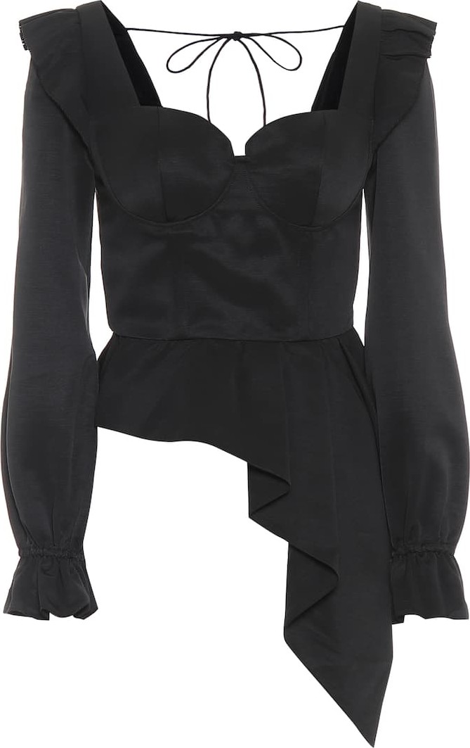 Self Portrait Asymmetrical peplum top