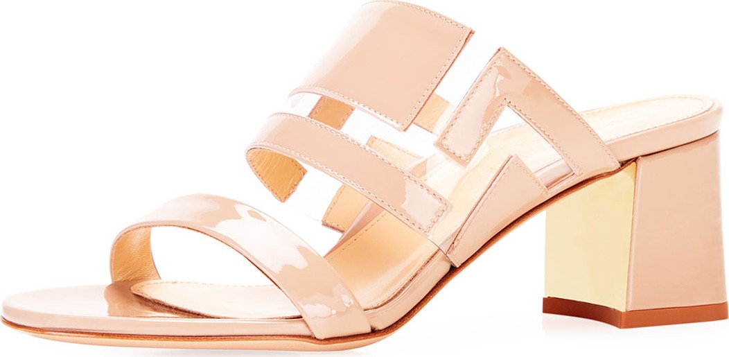 Marion Parke Bailey Geometric PVC Slide Sandals