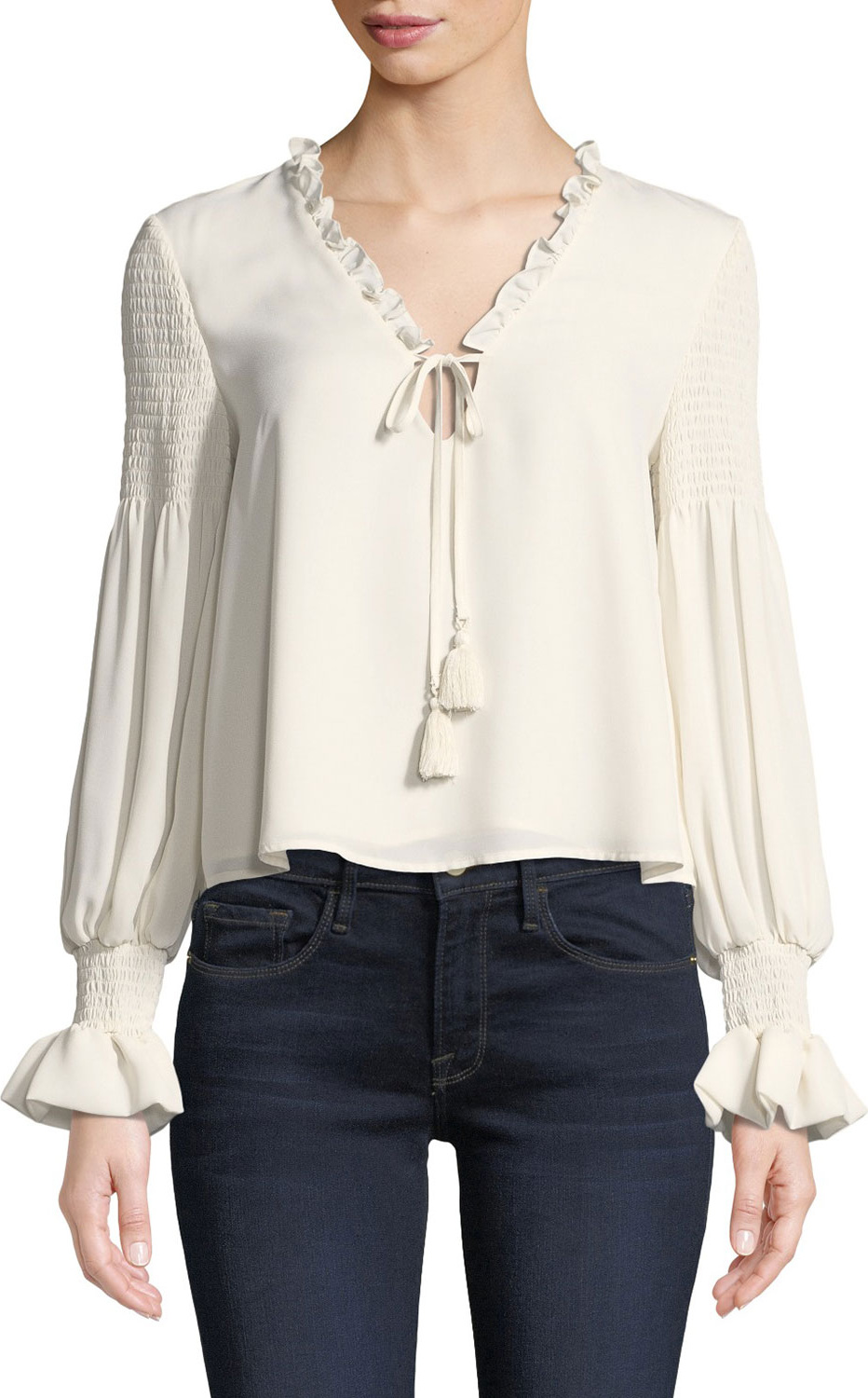 Rebecca Minkoff Penelope Tie-Front Top