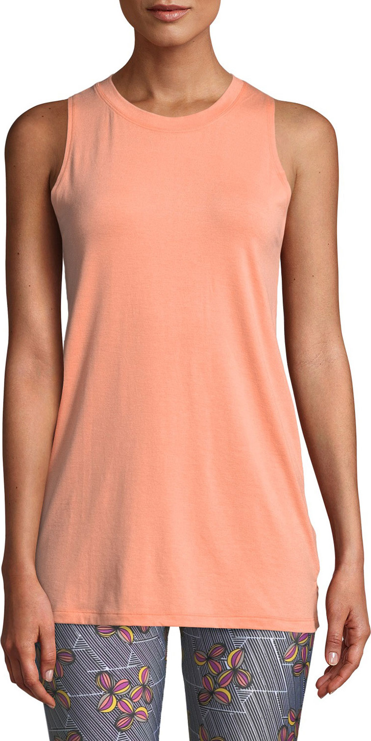 ONZIE Braided-Back Crewneck Jersey Knit Tank