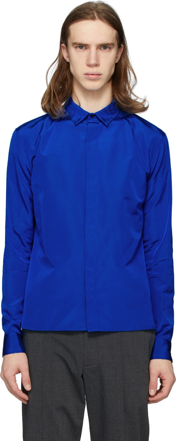 Haider Ackermann Blue Commodore Shirt