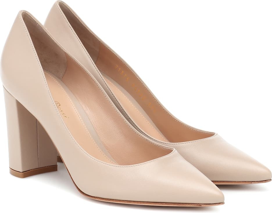 Gianvito Rossi Piper 85 leather pumps