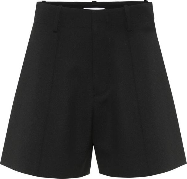 Chloe High-rise stretch-wool shorts