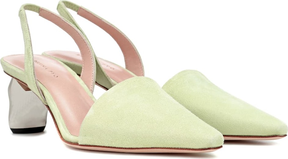 Rejina Pyo Conie suede slingback pumps
