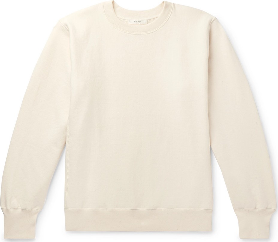 THE ROW George Loopback Cotton-Jersey Sweatshirt