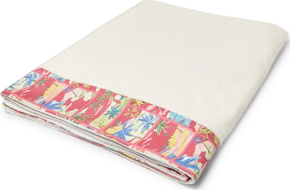 Onia Tilden Printed Cotton-Terry Beach Towel