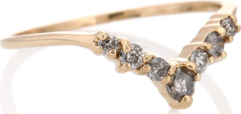 Anna Sheffield Celestine Tiara 14kt yellow gold ring with diamonds