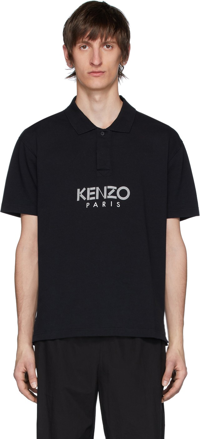 KENZO Black 'Kenzo Paris' Polo