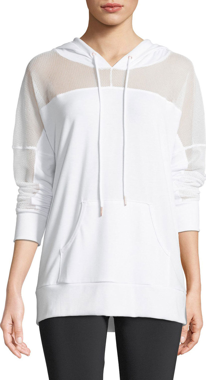 ONZIE Hooded Long-Sleeve Mesh Pullover