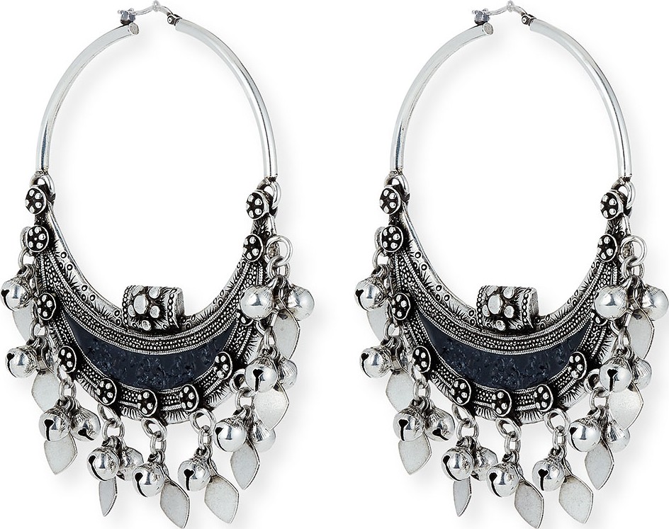 Saint Laurent Demi Lune Oversized Earrings