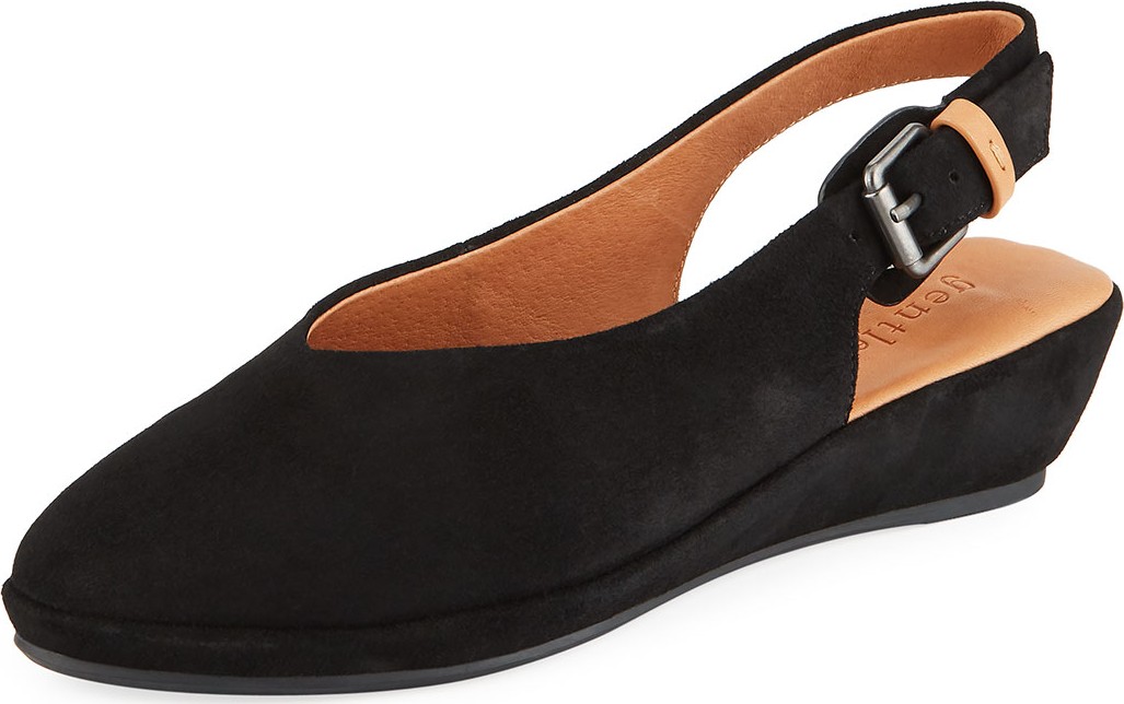 Gentle Souls Noemi Suede Slingback Flats