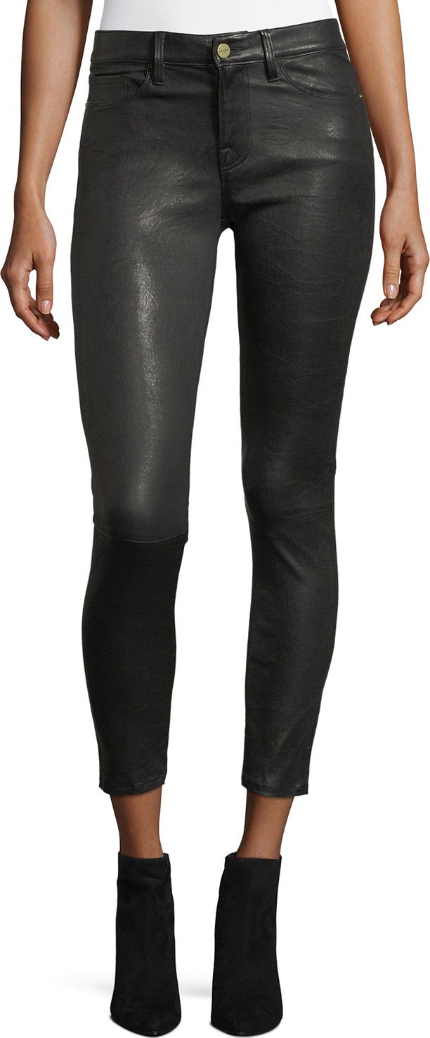 FRAME DENIM Le Skinny Leather Pants