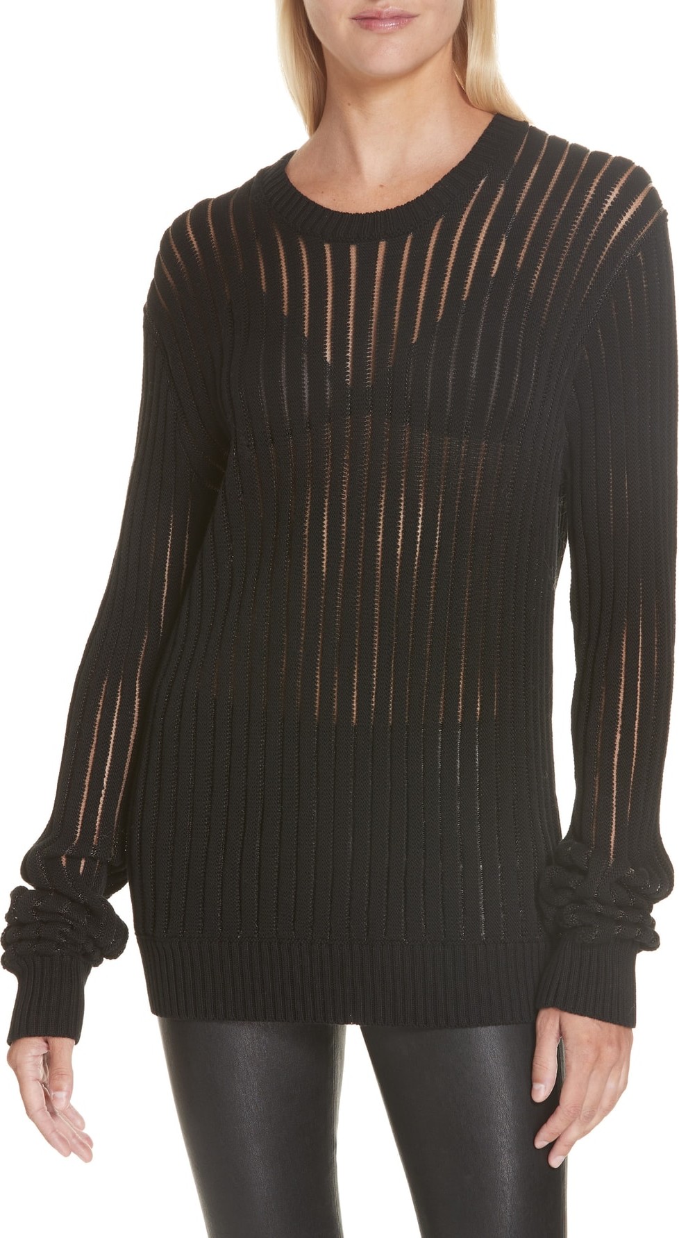 Helmut Lang Sheer Stripe Sweater
