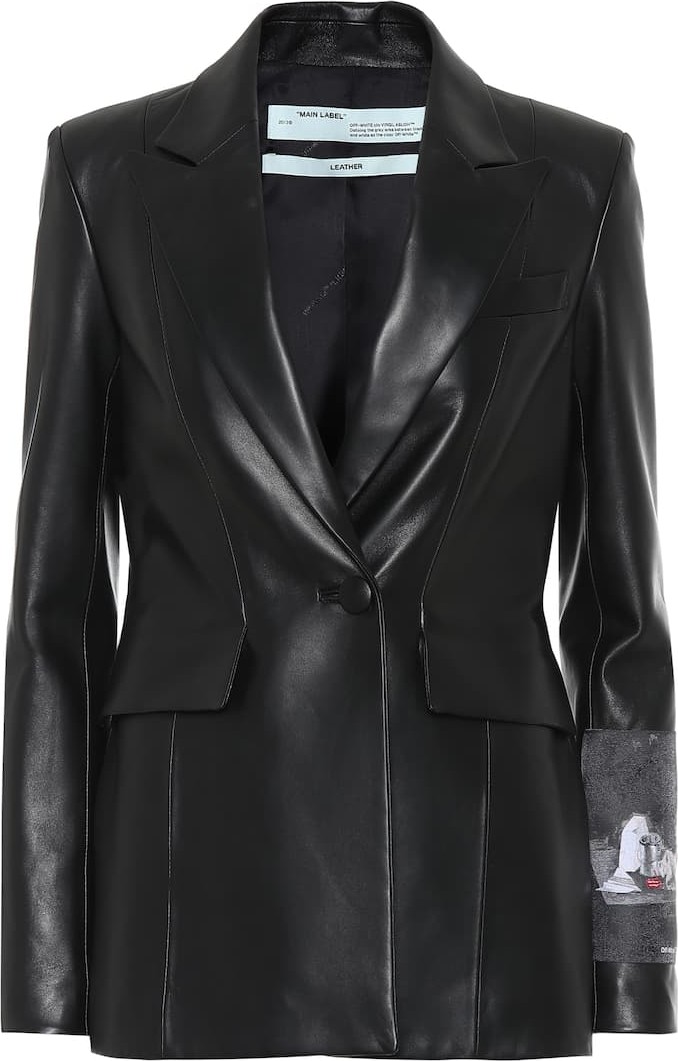 Off White Leather blazer