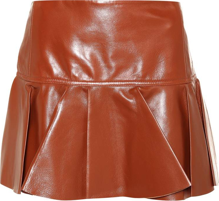 Chloe Leather miniskirt