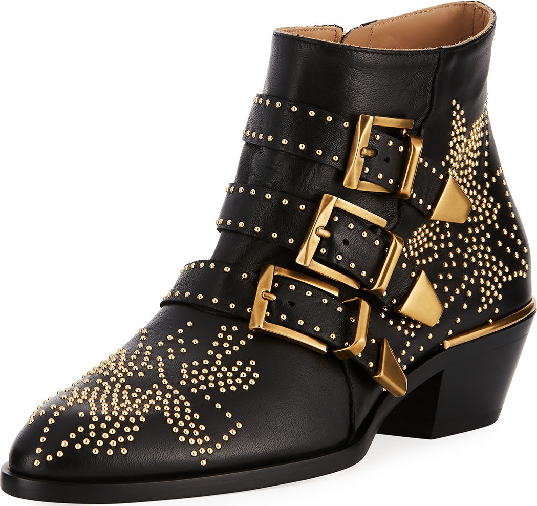 Chloe Suzanna Studded Buckle Bootie