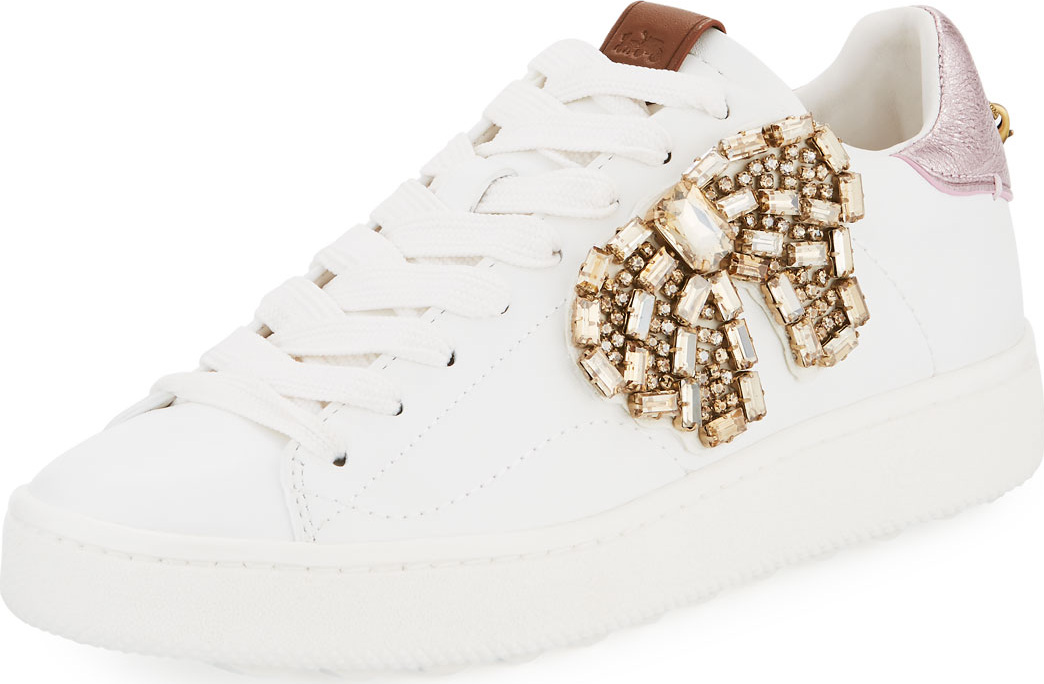 COACH C101 Crystal-Bow Low-Top Sneakers COACH C101 Crystal-Bow Low-Top Sneakers