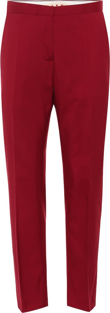 Marni Cropped wool cigarette pants