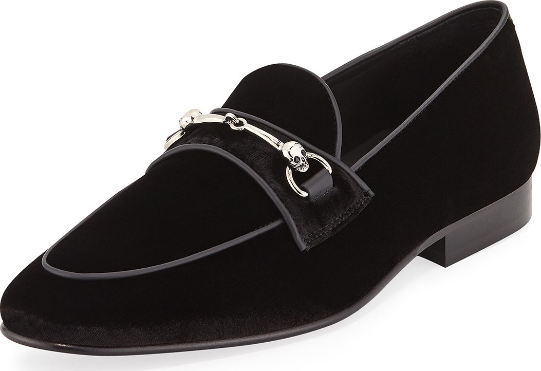 Donald J Pliner Men's Velvet Slip-On Loafers