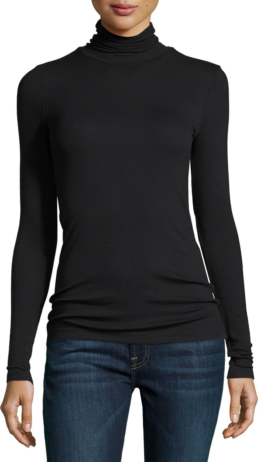 ATM Anthony Thomas Melillo Modal Rib Mock Neck