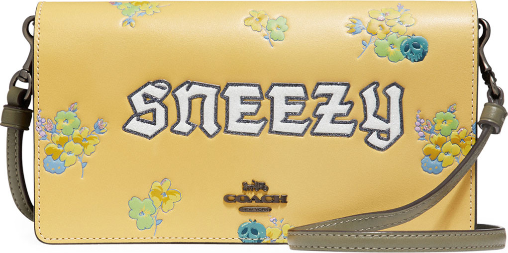 COACH 1941 DISNEY X COACH Sneezy Fold-Over Crossbody Clutch Bag
