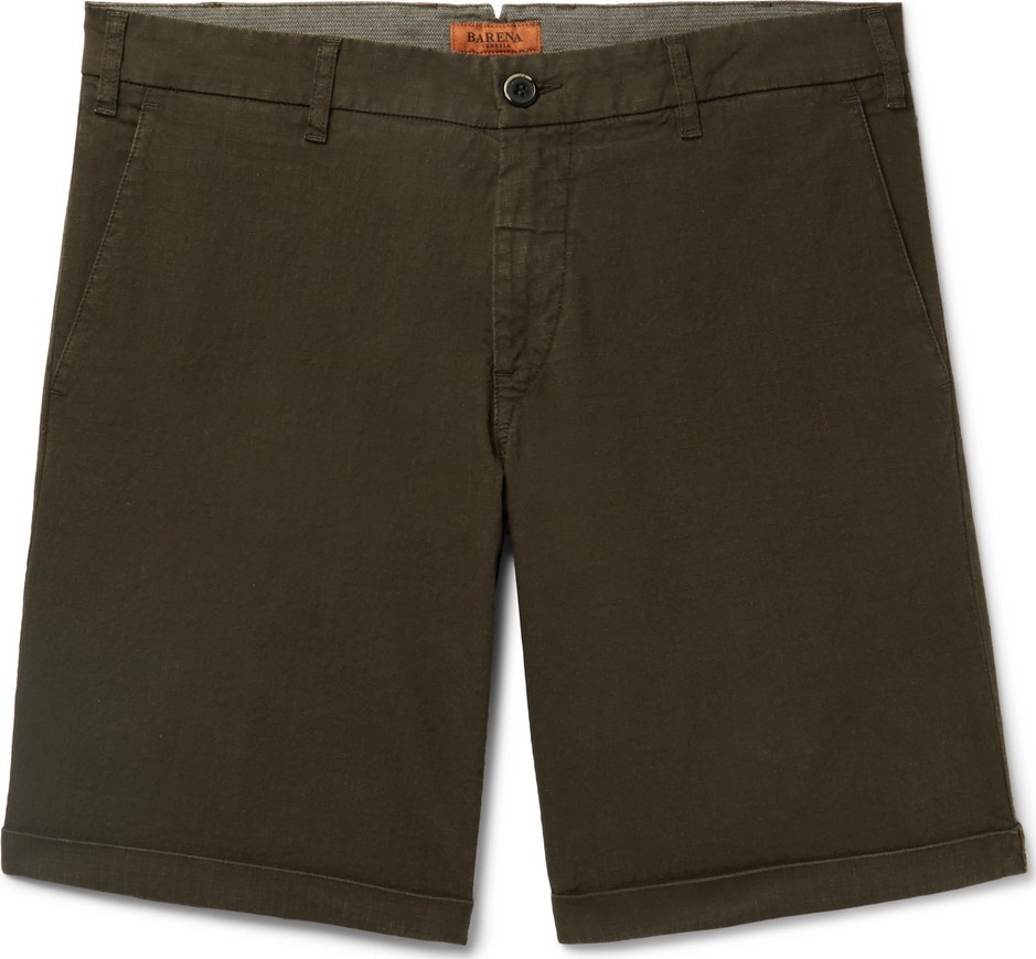 Barena Stretch-Cotton Ripstop Shorts