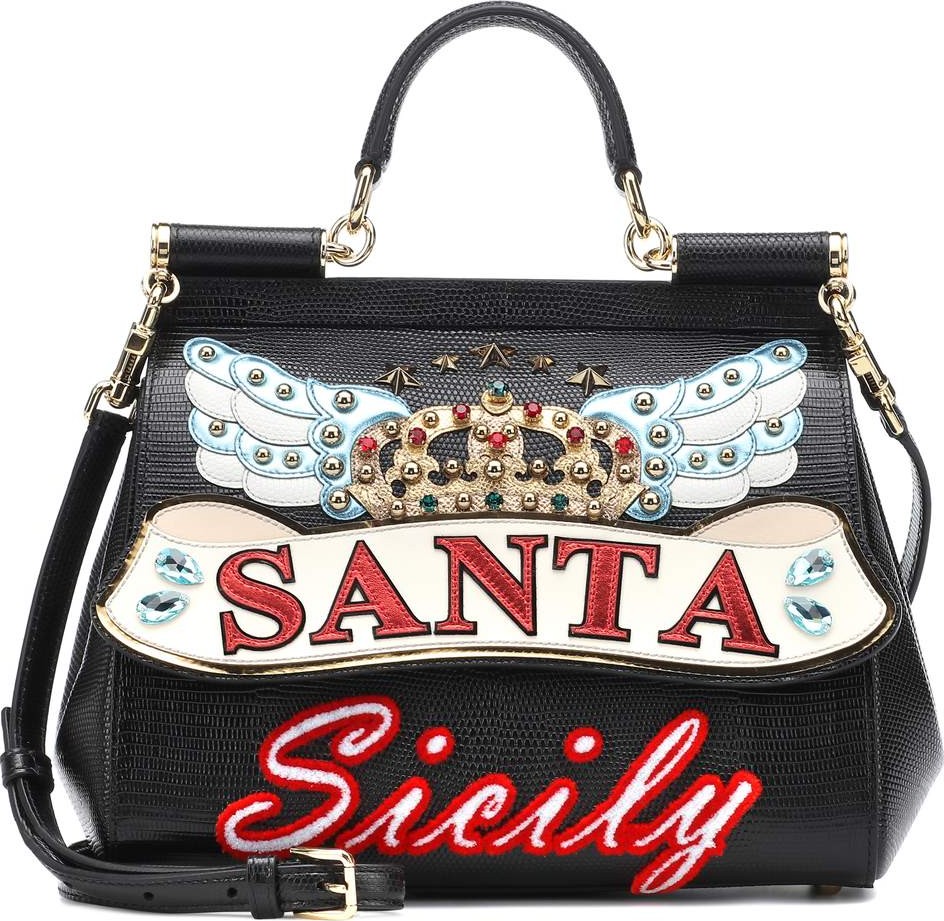 Dolce & Gabbana Sicily Medium leather shoulder bag