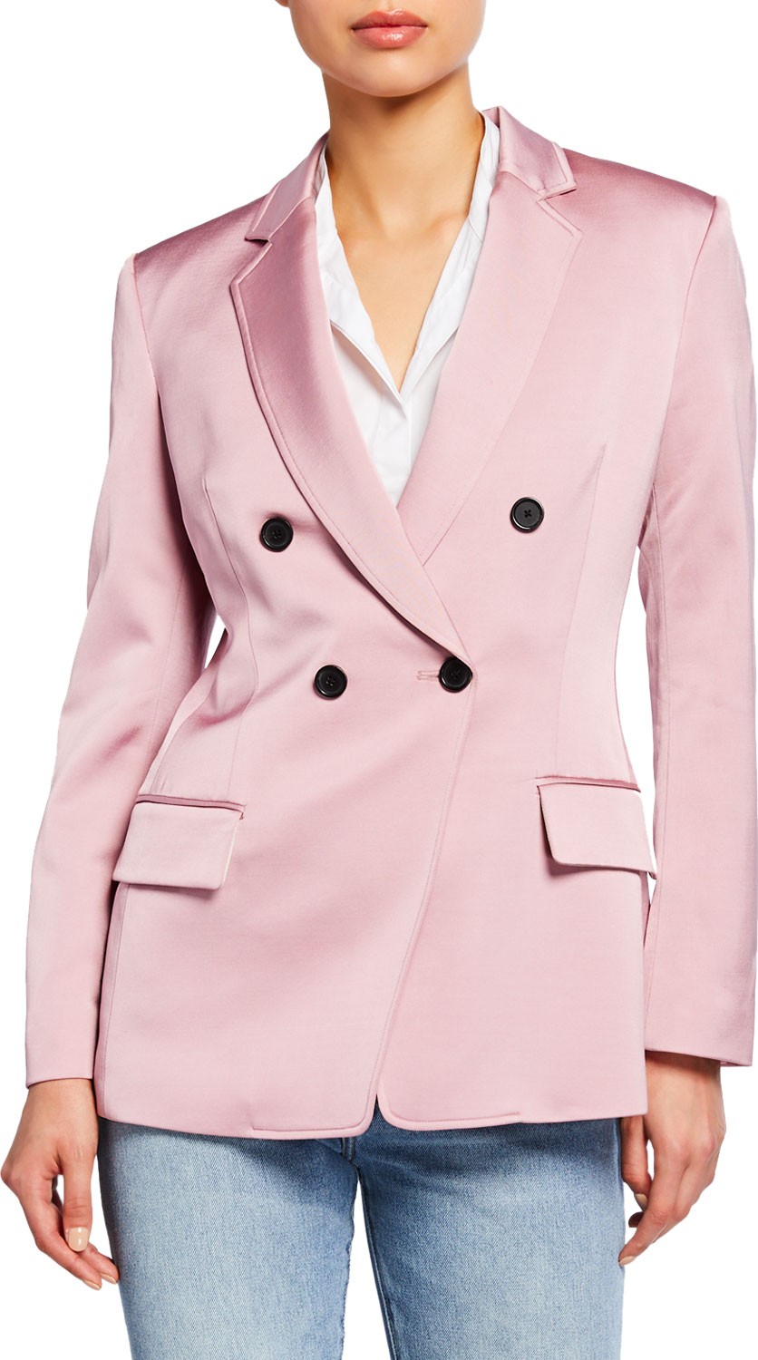 A.L.C. Sedgewick Double-Breasted Satin Jacket A.L.C. Sedgewick Double-Breasted Satin Jacket