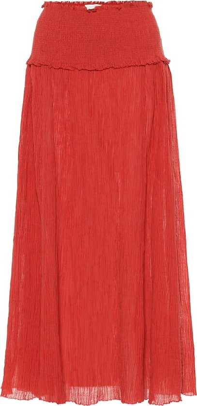 Zimmermann Veneto cotton-blend maxi skirt