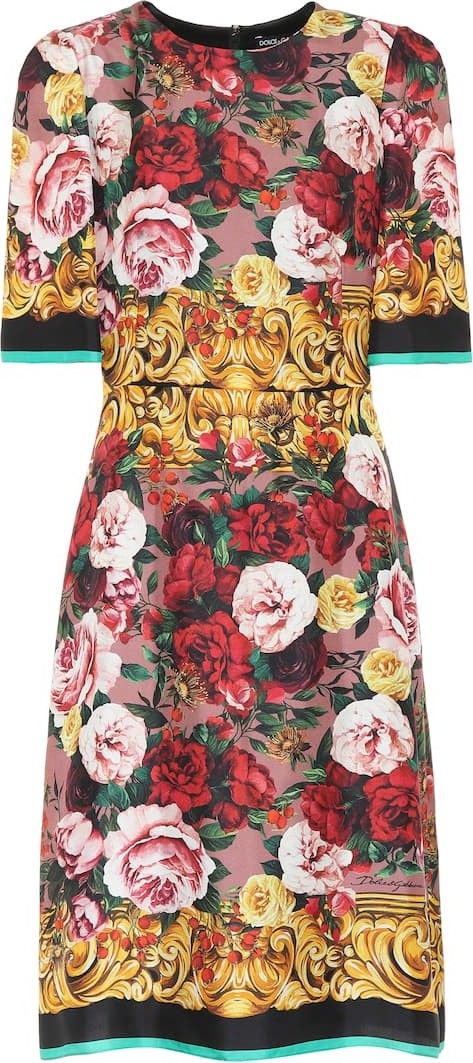 Dolce & Gabbana Floral silk minidress
